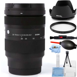 SIGMA 28-70MM F/2.8 Dg Dn Contemporary Lens for Sony E 592965 - Uv Filter Bundle