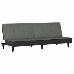 VIDAXL Sofa Bed Dark Fabric In Grey