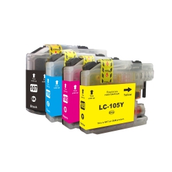 MAX SAVING - 4 Ink (Bk/c/m/y) Compatible Lc107, Lc105 Ink Cartridge for Brother Lc107Xl Lc105