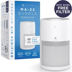 MEDIFY AIR Ma-22 Value Pack With 1 Extra Filter In White