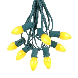 NOVELTY LIGHTS LLC Novelty Lights C7 Ceramic Christmas Lights Set - Roofline Christmas Lights – Hanging Christmas Lights – Outdoor String Lights