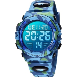 ULTREND Kids' Digital Sport Watch – Waterproof, Led, Chronograph & Alarm With Silicone Band – Perfect Outdoor Watch for Kids