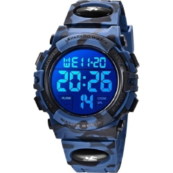 ULTREND Kids' Digital Sport Watch – Waterproof, Led, Chronograph & Alarm With Silicone Band – Perfect Outdoor Watch for Kids