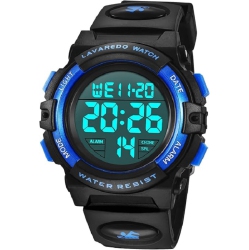 ULTREND Kids' Digital Sport Watch – Waterproof, Led, Chronograph & Alarm With Silicone Band – Perfect Outdoor Watch for Kids