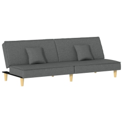 VIDAXL Sofa Bed Dark Fabric In Grey