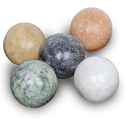 AROLLY Solitaire Game Marbles Set Of 5 -Multi Color