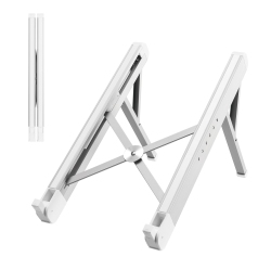 DESKY Ultralight Portable Laptop Riser – Ultralight Aluminum, 6 Adjustable Heights, Fits 11–15″, Protective Grip Pads