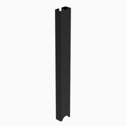 DESKY Magnetic Cable Management – Black, Fits Dual Frames, 19.7″ Magnetic Under-Desk Cable Tray