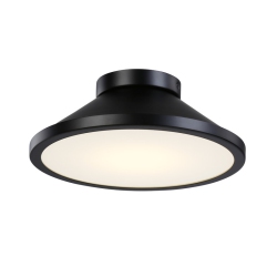 ARTCRAFT LIGHTING Lucida Collection Integrated Led Flush Mount In Black