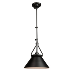 ARTCRAFT LIGHTING Brydon 1 Light Sconce/pendant In Black