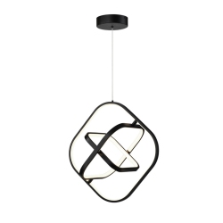 ARTCRAFT LIGHTING Sienna 30W Led Square Pendant In Black