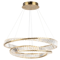 ARTCRAFT LIGHTING Stella 65W Led Chandelier Brushed Brass