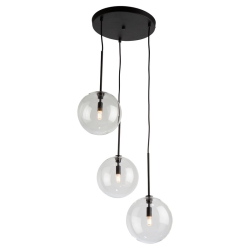 ARTCRAFT LIGHTING Pinpoint 3 Light Pendant In Black