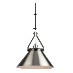 ARTCRAFT LIGHTING Brydon 1 Light Sconce/pendant And Brushed Nickel In Black