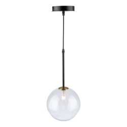 ARTCRAFT LIGHTING Aurelia Collection 1-Light Pendant, Matte & Brass In Black