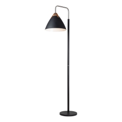 ARTCRAFT LIGHTING Tote Collection Floor Lamp & Brass In Black