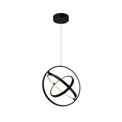 ARTCRAFT LIGHTING Sienna 30W Led Orb Pendant In Black