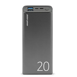 LOGiiX Piston Power 20000 mAh USB-A/USB-C Power Bank - Grey