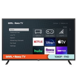 ONN Refurbished (Good) - . 40” Class Fhd (1080P) Led Roku Smart Tv (100097810)