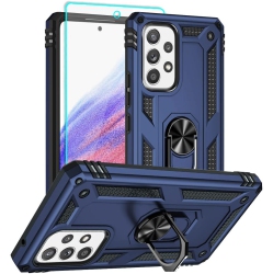 SUPERSHIELD Samsung Galaxy A33 5G Case \w Screen Protector, Ring Kickstand Military Protective Shockproof Armor Dual Layer Protection Defender Back