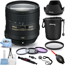 NIKON Af-S Nikkor 24-85MM F3.5-4.5G Ed Vr Lens 2204 - 10PC Accessory Bundle