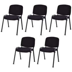 TOPBUY Set Of 5 Office Meeting Chair Elegant Conference Waiting Guest Reception Chairs