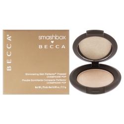 SMASHBOX Becca Shimmering Skin Perfector Pressed Highlighter - Pop By for Women - 0.08 OZ Highlighter In Champagne