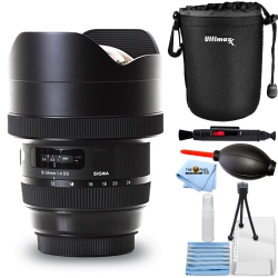 SIGMA 12-24MM F/4 Dg Hsm Art Lens for Nikon F 205955 - Lens Pouch Bundle