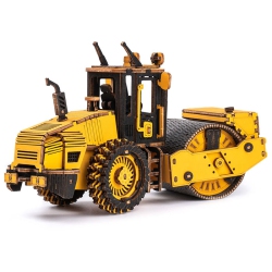 MIND GAMES 3D Wooden Puzzle Road Roller Model Kit for Adults Wooden Craft Puzzle for Teens for Kids
