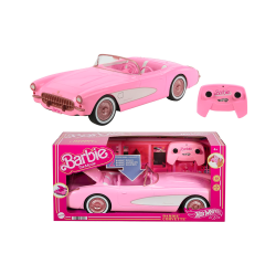 HOT WHEELS Rc Barbie Corvette, Battery-Operated Remote-Control Toy Car From Barbie The Movie