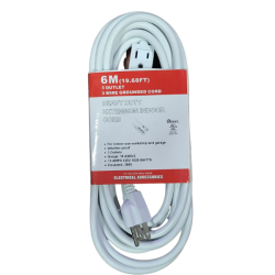 WELLSON We-O-33-06HD 6M Electrical Ext Cord W/3 Outlets
