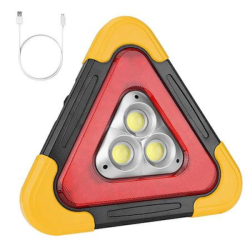 HURRY BOLT Hb-7709 Multifunctional Led Cob Working Lamp, Solar Powered Warning Lights