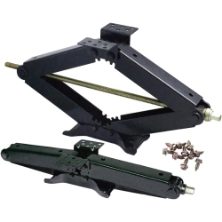 PROGRADE 2 Pack Of 2 1/4 Ton Rv Stabilizer Scissor Jacks, Low Profile Grade 8 Screw Drive, Universal Bolt Plate. \w Mounting Screws And Sockets