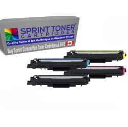 SPRINT TONER Brother Tn227 Compatible High Yield Toner Cartridge 4 Pack B/c/y/m With Chip