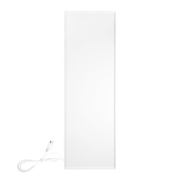 WARMLYYOURS Ember Flex Radiant Panel Heater White, Plug-In Or Hardwired 300W, 35" X 12”