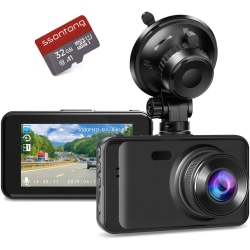 LDAS ELECTRONICS Dash Cam, Dashcams for Cars Full HD 1080P Car Camera Front \w 32G Sd Card, Super Night Vision Dashcam, Dash Camera W/wdr Loop