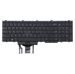 LAPTOPKING Replacement Keyboard for Dell Latitude 5580 5590 E5550 E5570 Precision 3510 3520 With Backlight And Truckpoint