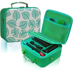 HLD Carrying Storage Case for Nintendo Switch/switch Oled Model, Portable Travel All Protective Hard Messenger Bag Soft Lining 21 Games for Switch