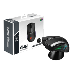 MSI Clutchgm51 Lightweight Gaming USB Mouse, Optical Sensor, Up to 26, 000 Dpi, RGB (Clutch Gm51 Lightweight Wireless)