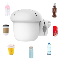 HLD Universal Cup Holder, Mega Strength Adjustable Clamp for Cup Holder for Baby Stroller, Bike, Motorcycle, Wheelchair, Walker, 360 Degrees Rotation Drink