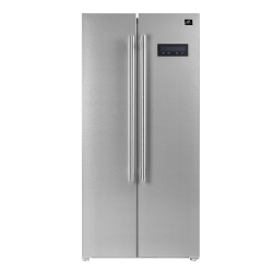 FORNO Salerno 33-Inch Side-By-Side 15.6 Cu.ft. Stainless Steel Refrigerator