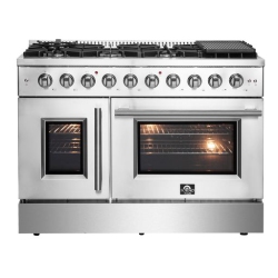 FORNO Galiano 48-Inch Freestanding French Door Gas Range