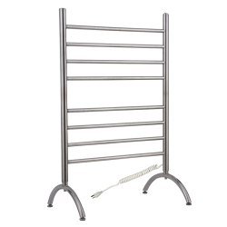 WARMLYYOURS Barcelona Electric Towel Warmer, 24"w X 37"h X 15.5"d, Brushed, Plug-In
