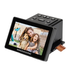 MAGNASONIC All-In-One 25Mp Film Scanner Large 5" Display & HDMI, Converts 35Mm/126/110/super 8 Film & 135/126/110 Slides