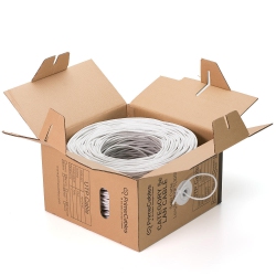 PRIMECABLES Cat5E 1000Ft Bulk Ethernet Cable 24Awg Solid Cca Utp Solid Bulk Cable, In-Wall Rated (Cl2) In White