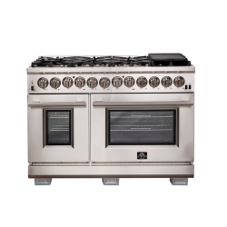 FORNO Capriasca 48-Inch Freestanding Dual Fuel Range