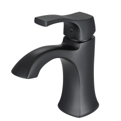 ANCONA Morgan Single Lever 1-Hole Bathroom Faucet In Matte In Black