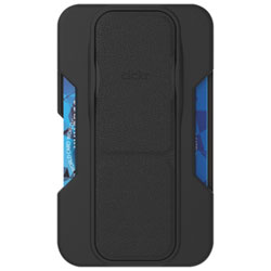 CLCKR Wallet Cell Phone Grip & Stand with MagSafe - Black