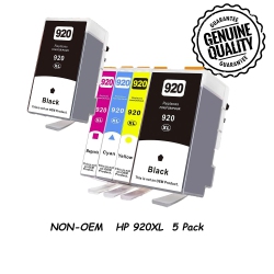 BESTONER 5Pk Compatible Replacement for HP 920 Xl Ink Cartridge 920Xl High Yield for HP Printer Officejet 6000 6500 6500A 6500A Plus 7000 7500A E910A