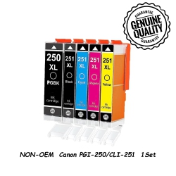 BESTONER 1 Set Replacement for Canon Pgi-250 Cli-251 Pgi250 Cli251 Canon Pixma Mx922 Mx722 Mx920 Ip8720 Mg5420 Mg5422 Mg5500 Mg5520 Mg5522 Mg5620